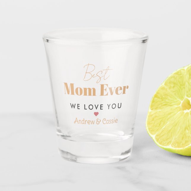 Verre A Shot Meilleure maman jamais (Devant)