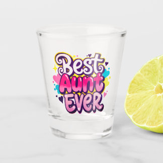 Verre A Shot Meilleure Tante Jamais (Style 7)
