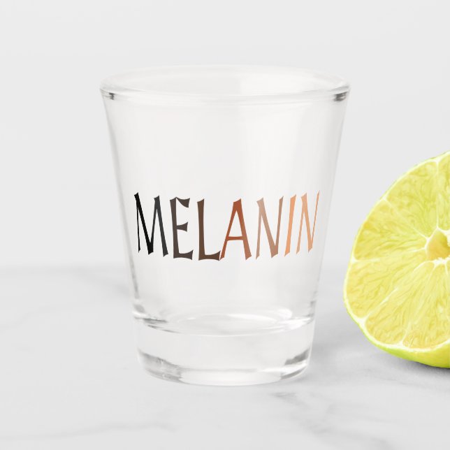 Verre A Shot MELANIN Nuances de noir (Devant)