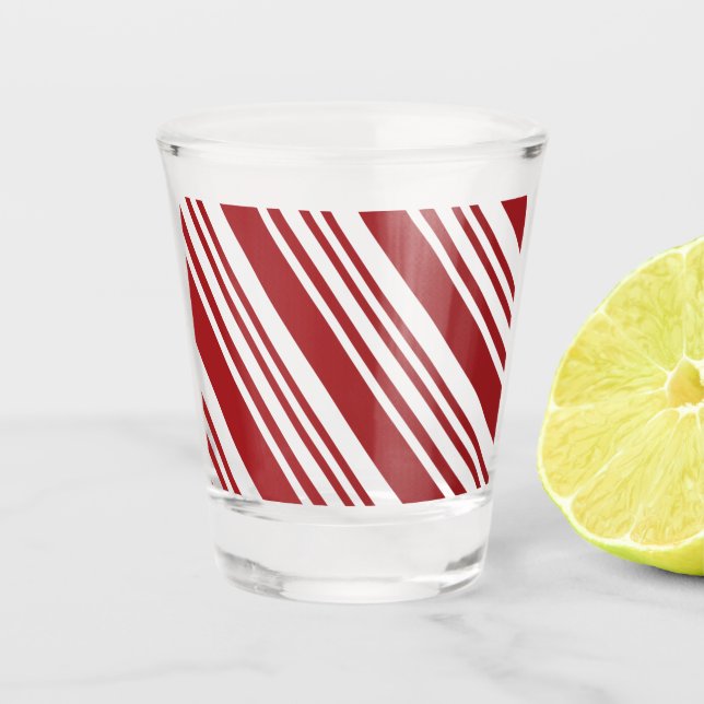 Verre A Shot Menthe poivrée rouge (Devant)