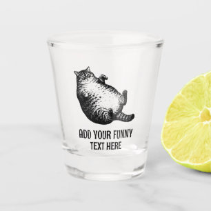 Verre A Shot Mère de chat, je ne suis que peau et os pour l'ama
