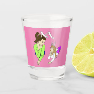 Verre A Shot mère et fille bunnygirls