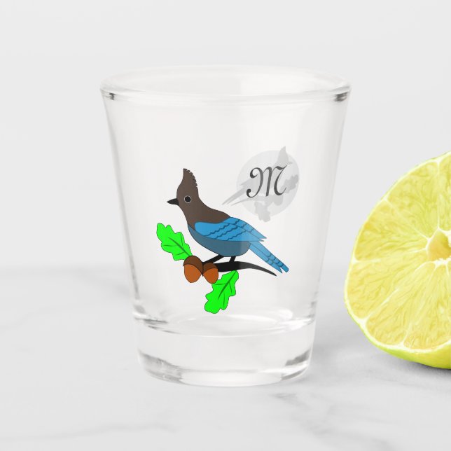 Verre A Shot Metteur Blue Jay Monogram (Devant)