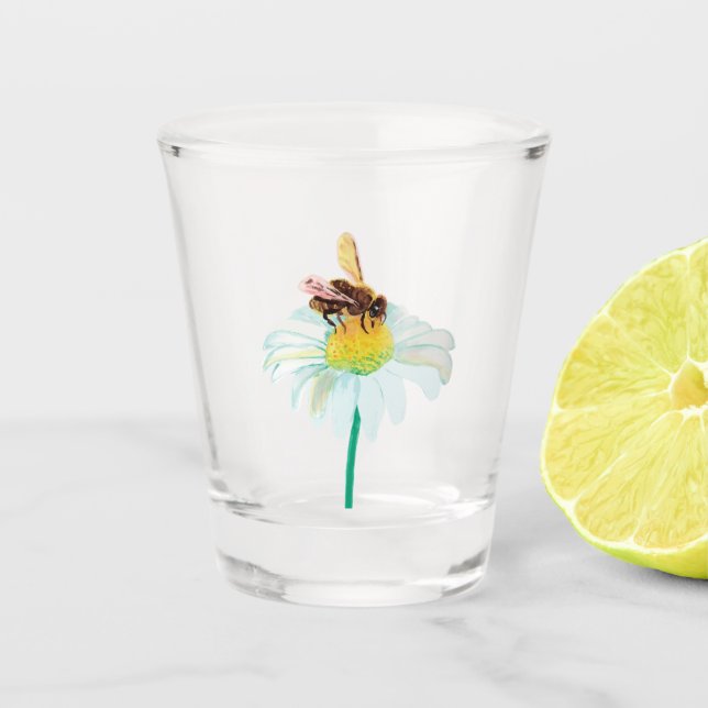 Verre A Shot Miel abeille Boire Nectar de la Fleur (Devant)