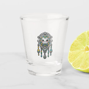 Verre A Shot Mignon Kawaii Marocain Amazigh Tazarzit Autocollan