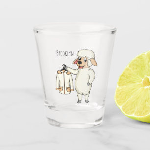 Verre A Shot Mignonne brebis avec blouson