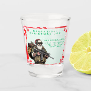 Verre A Shot Militaire amusant/Père Noël de Noël