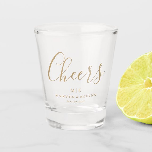 Verre A Shot Minimal et chic | MARIAGE (Devant)