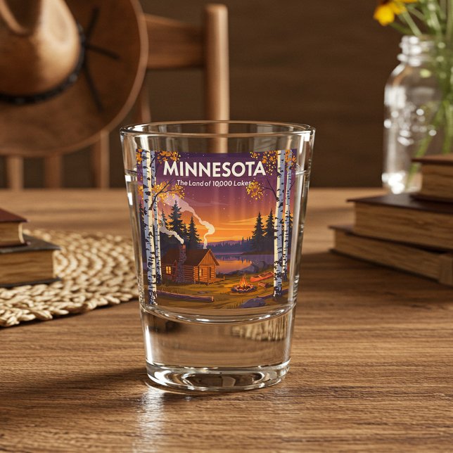 Verre A Shot Minnesota vintage (Créateur téléchargé)