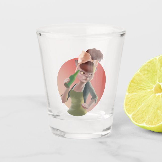Verre A Shot Miss Meow - Late Night Bar Series (Devant)