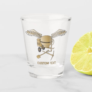 Verre A Shot Mixte en béton Beige