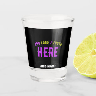 VERRE A SHOT MODERNE ET MODERNE PERSONNALISABLE NOIR VÉRIFIÉ