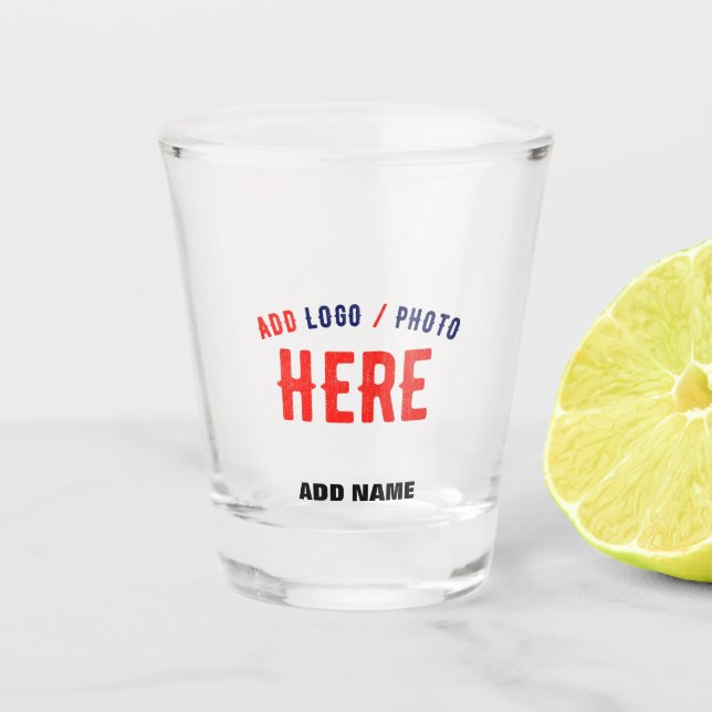 VERRE A SHOT MODERNE MODERNE PERSONNALISABLE CLAIR VÉRIFIÉ (Devant)