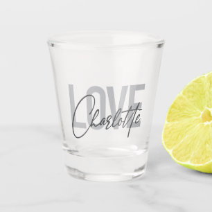 Verre A Shot Moderne, simple, urbain, cool Love Charlotte
