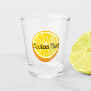 Verre A Shot Moitié orange