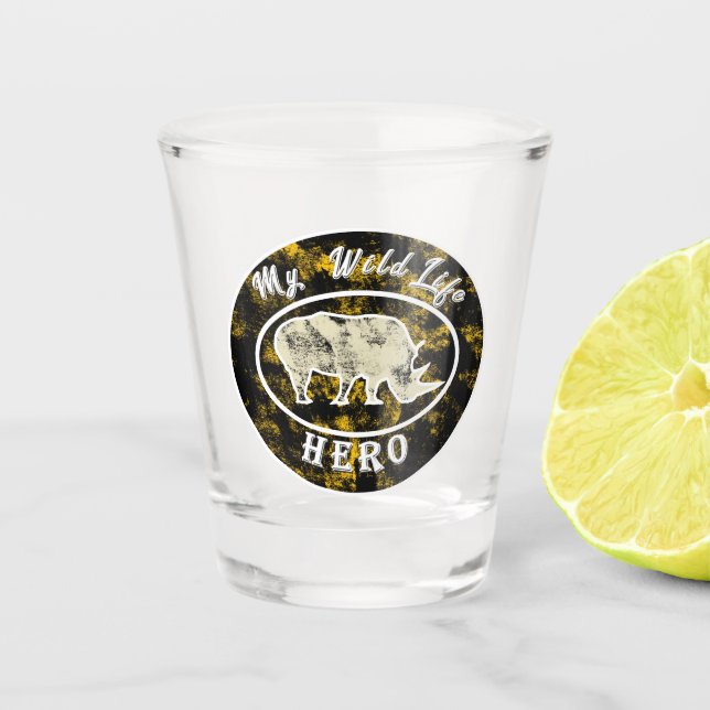Verre A Shot Mon héros de la faune (Devant)