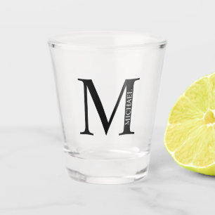 Verre A Shot Monogramme et nom personnalisés
