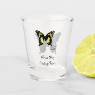 Verre A Shot Monogramme jamaïcain de l'ombre des papillons