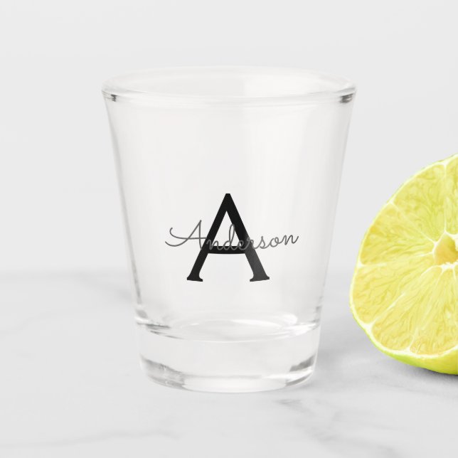Verre A Shot Monogramme personnalisé (Devant)