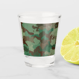 Verre A Shot Motif de camouflage militaire (Forces armées)