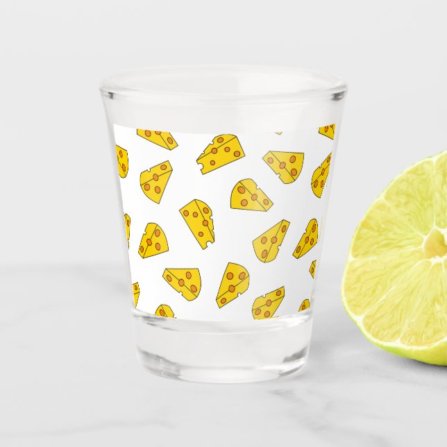 Verre A Shot Motif de fromage mou (Devant)