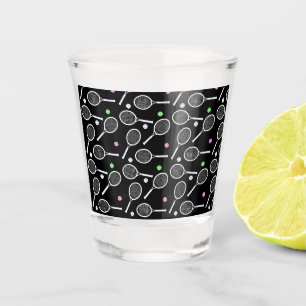 Verre A Shot Motif de raquette de tennis