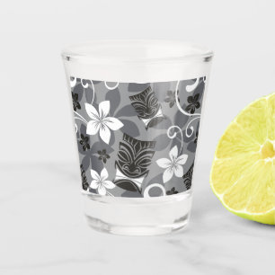 VERRE A SHOT MOTIF TIKI LUAU EN CHARBON