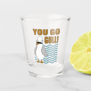 Verre A Shot Moustache Seagull You Go Gull