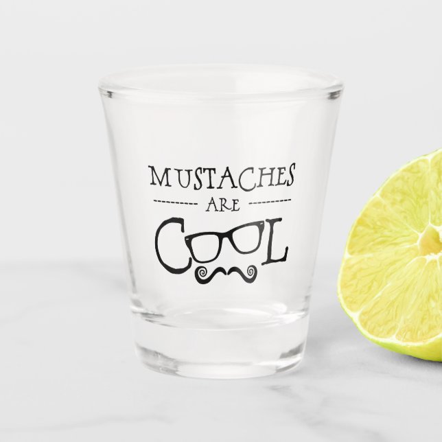 Verre A Shot Mustaches Cool Glasses (Devant)