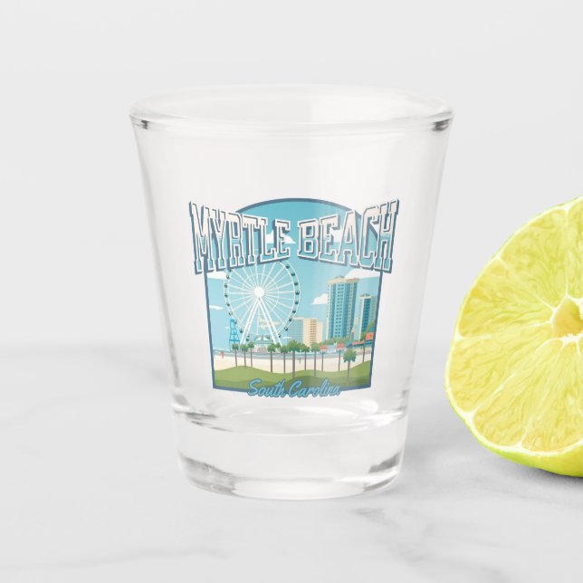 Verre A Shot Myrtle Beach, Caroline du Sud (Devant)