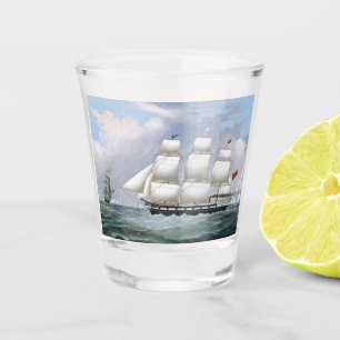 Verre A Shot Navires baleiniers allemands Diana & Anne 1800