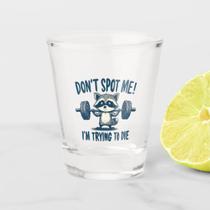 Verre A Shot Ne me repérez pas, j'essaie Funy Fitness Raccoon