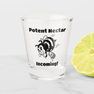 Verre A Shot Nectar Puissant en Vue ! Seaux d'Abeille Occupée D
