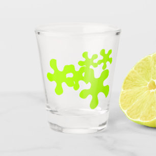 Verre A Shot néon vert slime fun