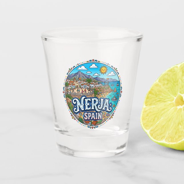 Verre A Shot Nerja, Espagne (Devant)
