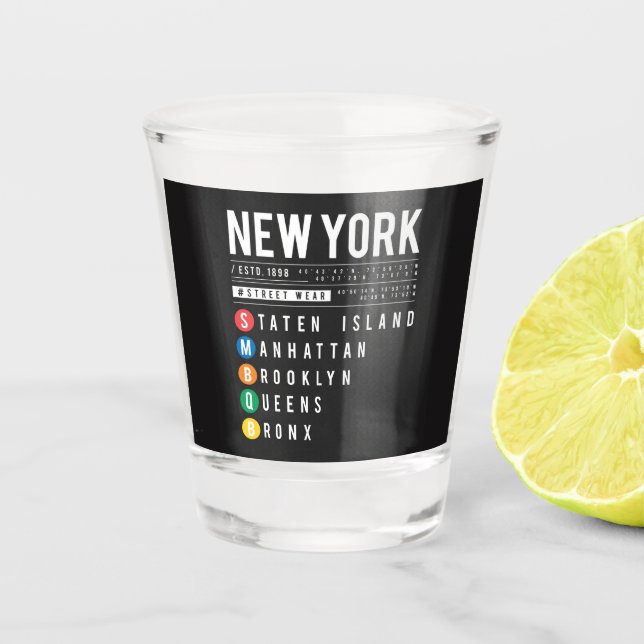 Verre A Shot New York 5 Boroughs (Devant)