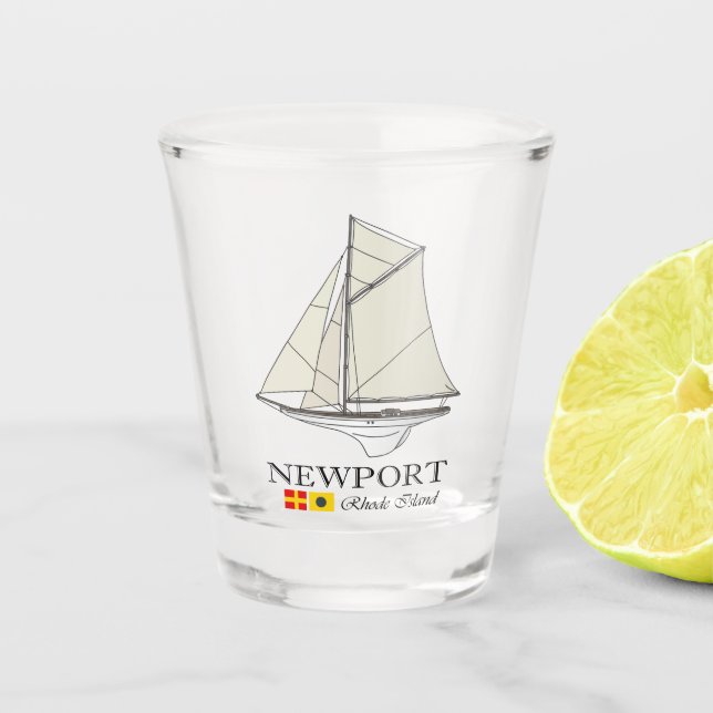 Verre A Shot Newport RI (SB) (Devant)