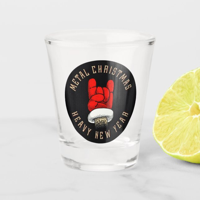 Verre A Shot Noël en métal lourd (Devant)