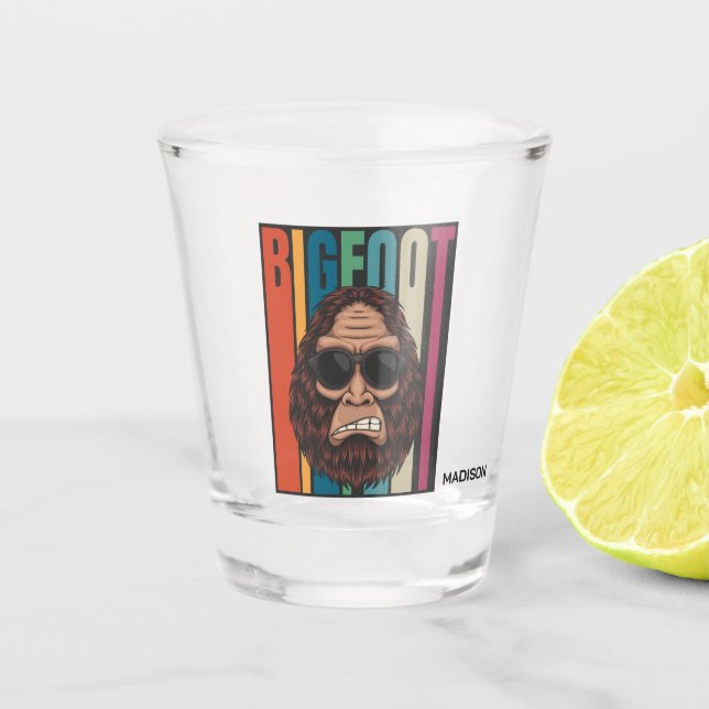 Verre A Shot Nom personnalisé Bigfoot (Devant)