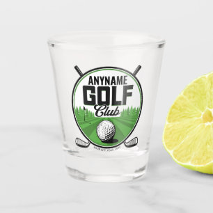 Verre A Shot NOM personnalisé Golfing Pro Golf Club Player