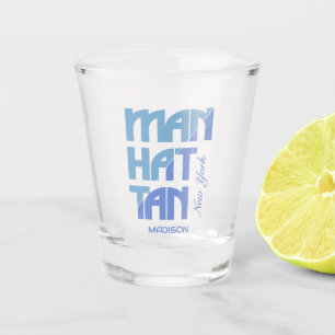 Verre A Shot Nom personnalisé Manhattan New York
