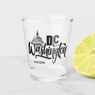 Verre A Shot Nom personnalisé Washington DC