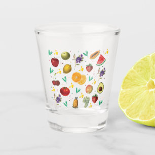 Verre A Shot Nom Personnel Fruit Tropical Et Légumes