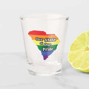 Verre A Shot Notre État de notre fierté  Caroline du Sud