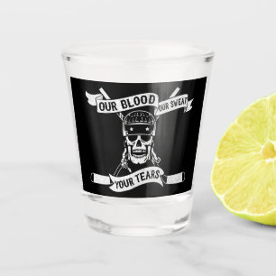 Verre A Shot Notre Sang Notre Sueur Vos Larmes Hockey