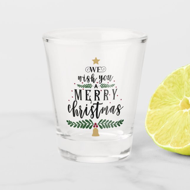 Verre A Shot Nous Vous Souhaitons Un Joyeux Noël (Devant)