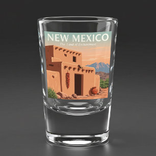 Verre A Shot Nouveau-Mexique vintage