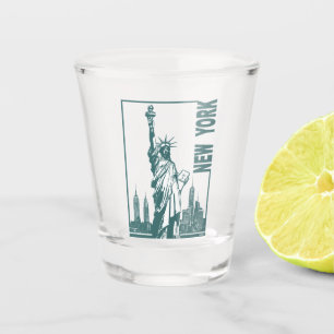 Verre A Shot Nouvelle York-Statue de la liberté