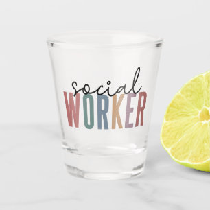Verre A Shot Offres d'appréciation aux travailleurs sociaux