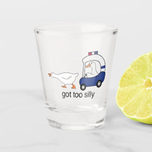 Verre A Shot Oie de police drôle humour trop bête